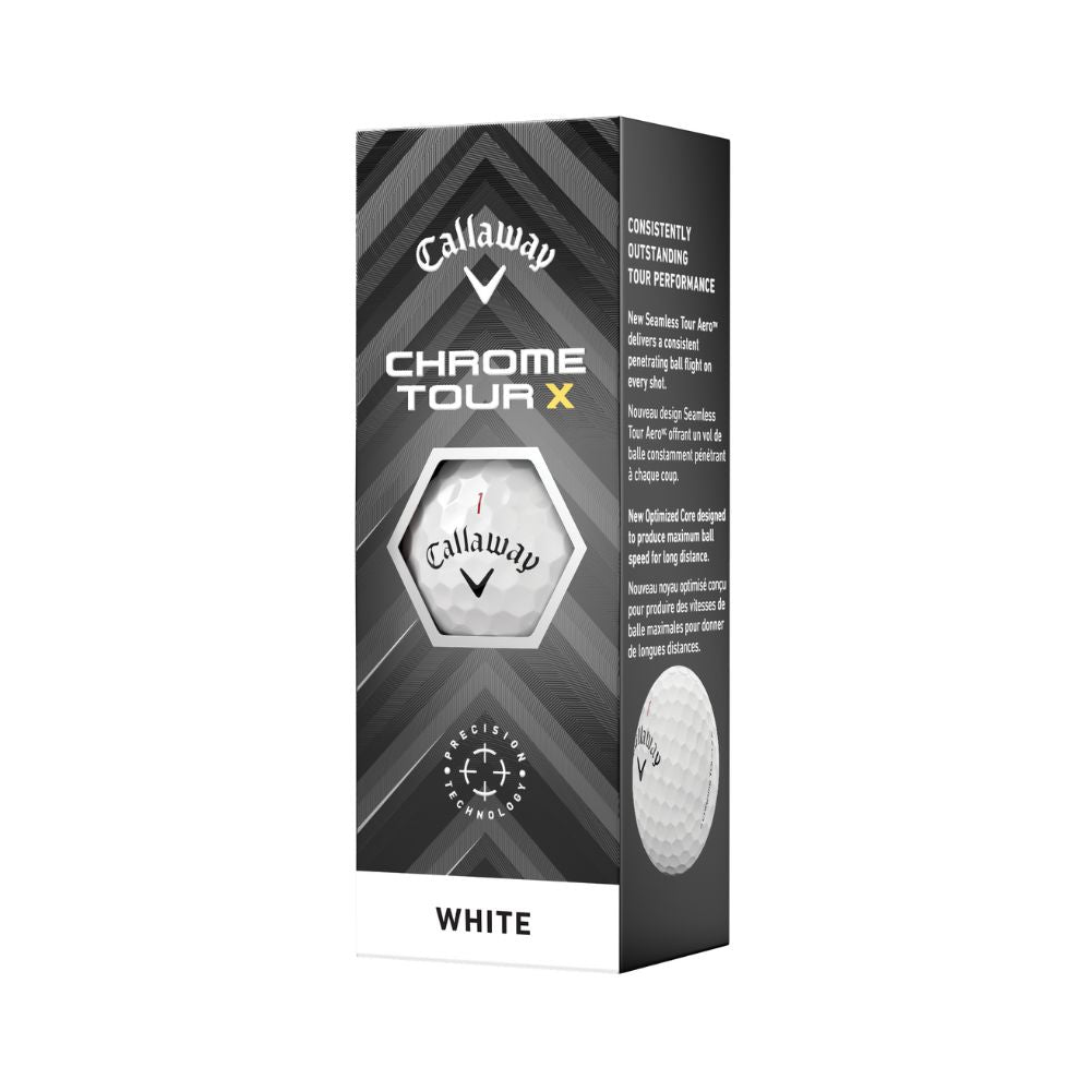 Callaway Golf Chrome Tour X Golf Balls - White