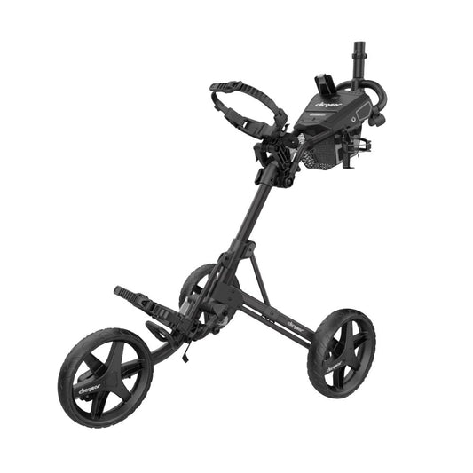 Clicgear 4.5 Premium 3 Wheel Golf Push Trolley 2026 - Black Black