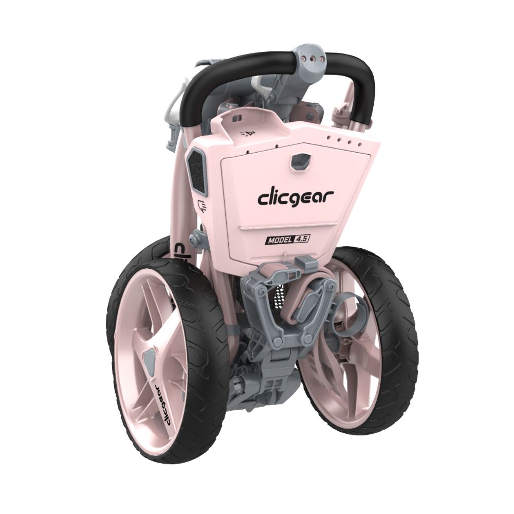 Clicgear 4.5 Premium 3 Wheel Golf Push Trolley 2026 - Pink
