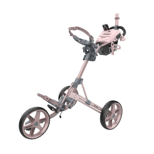 Clicgear 4.5 Premium 3 Wheel Golf Push Trolley 2026 - Pink Pink