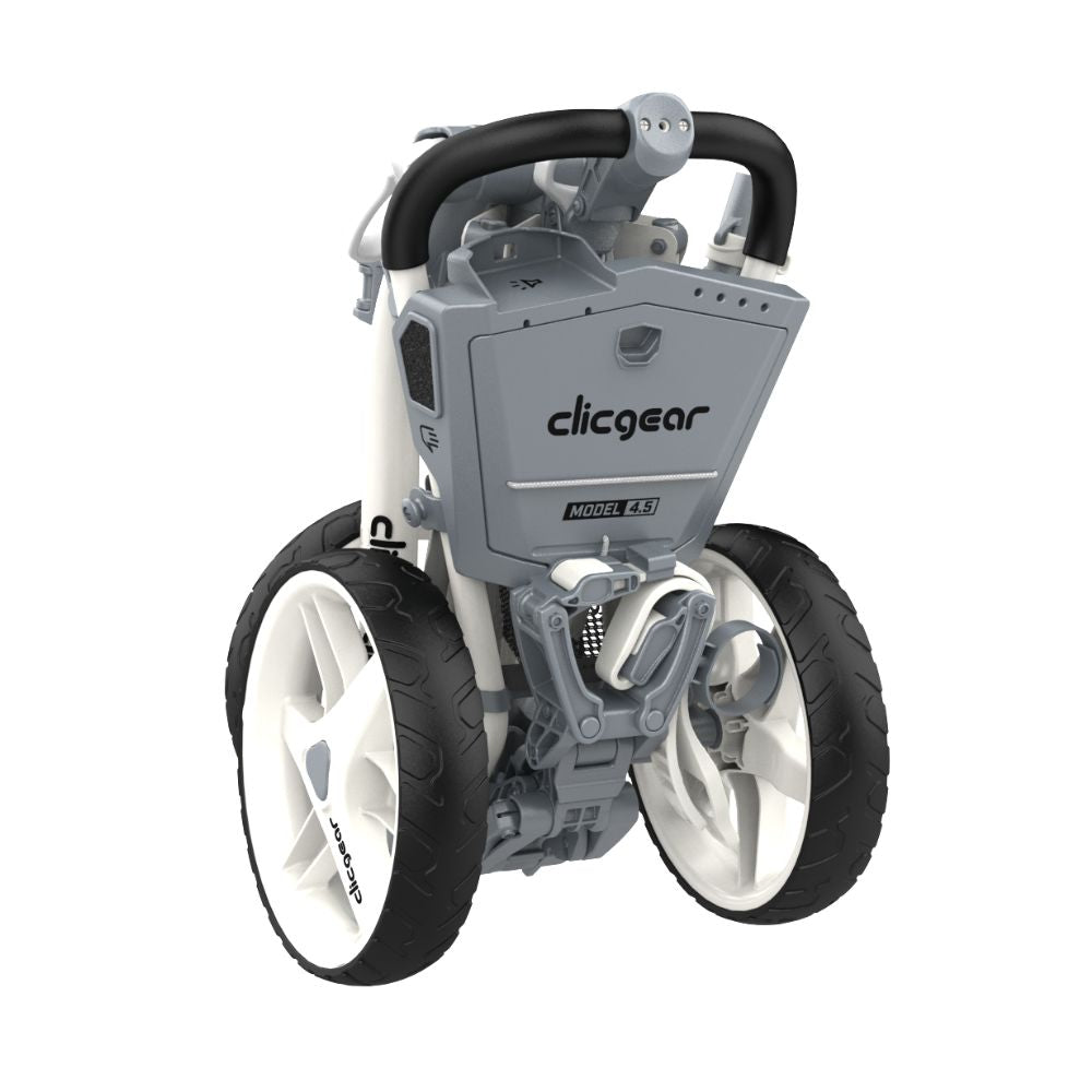 Clicgear 4.5 Premium 3 Wheel Golf Push Trolley 2026 - White