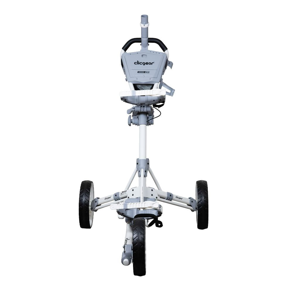 Clicgear 4.5 Premium 3 Wheel Golf Push Trolley 2026 - White