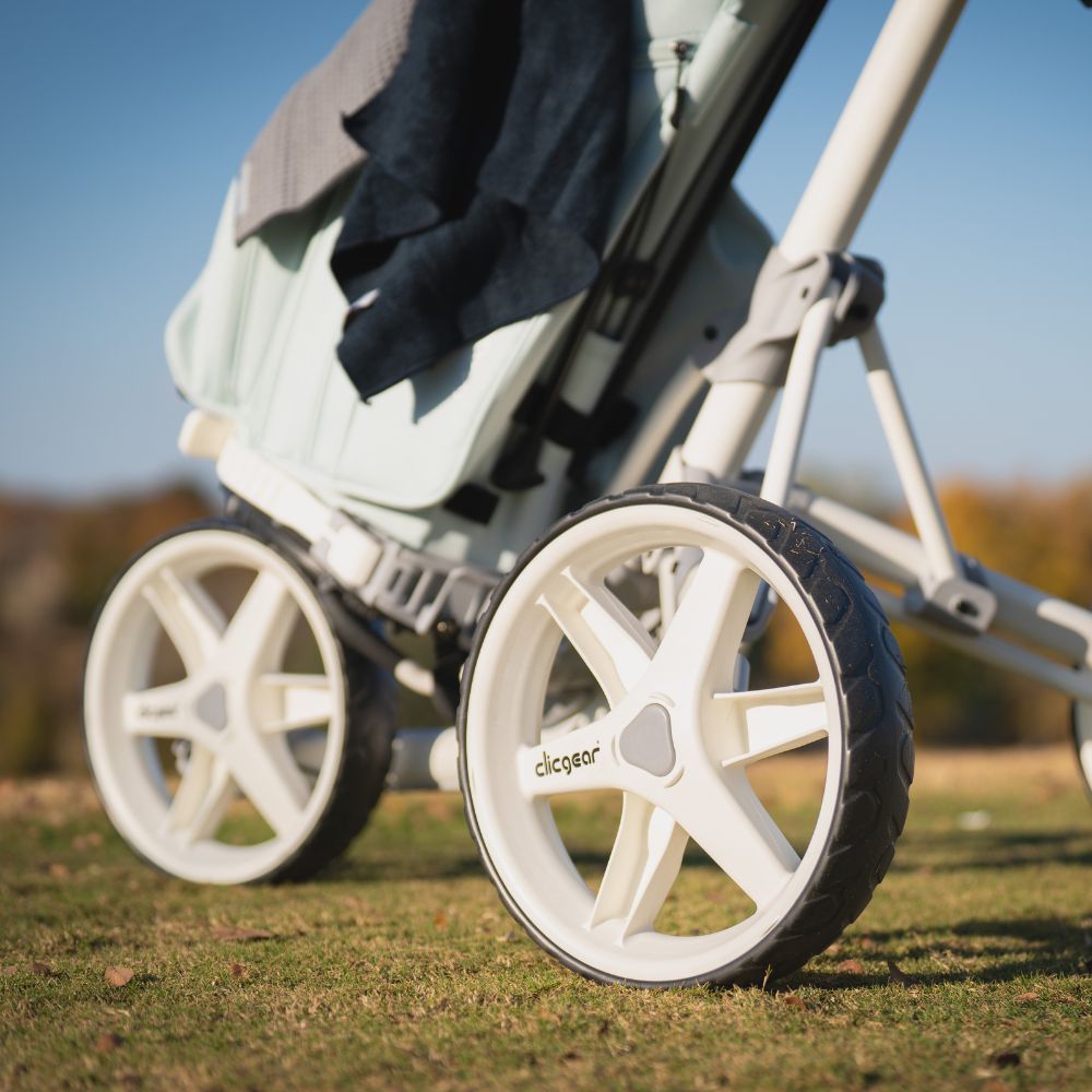 Clicgear 4.5 Premium 3 Wheel Golf Push Trolley 2026 - White