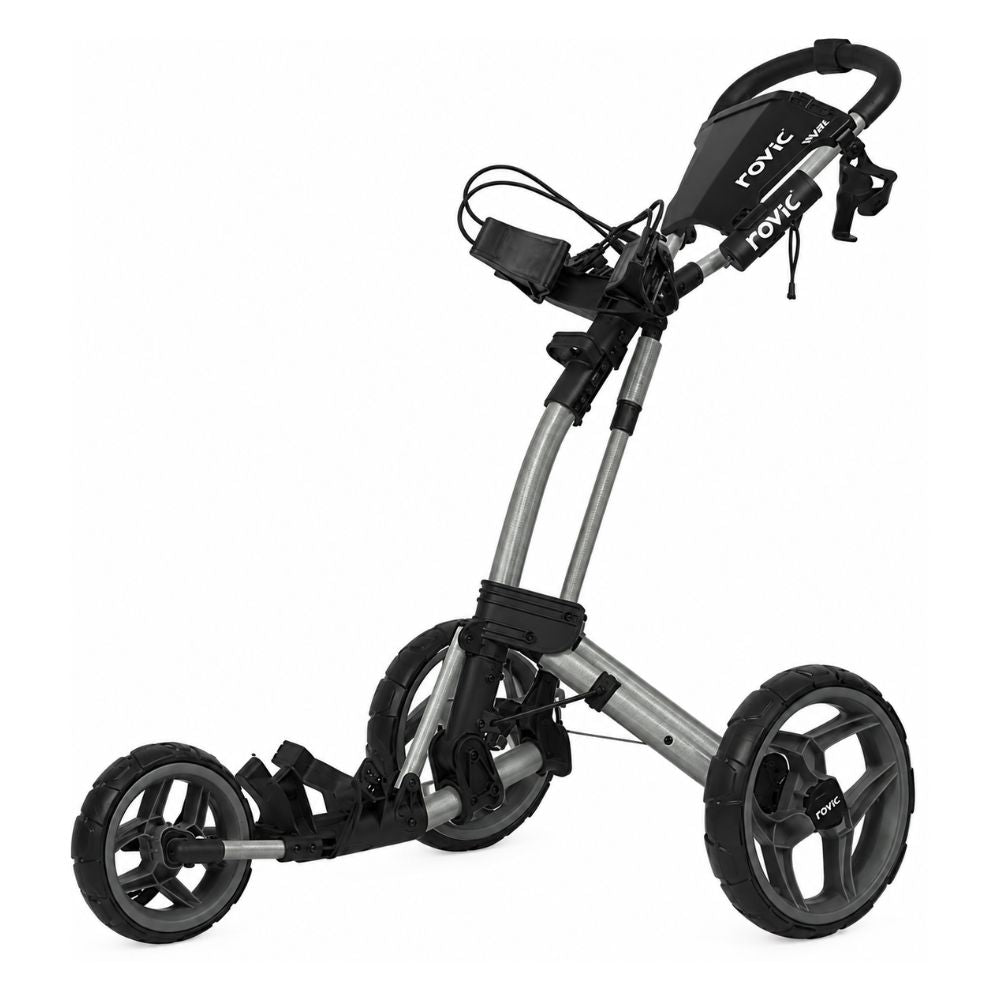 Clicgear Rovic RV2L Lite 3 Wheeled Push Golf Trolley Silver/Black