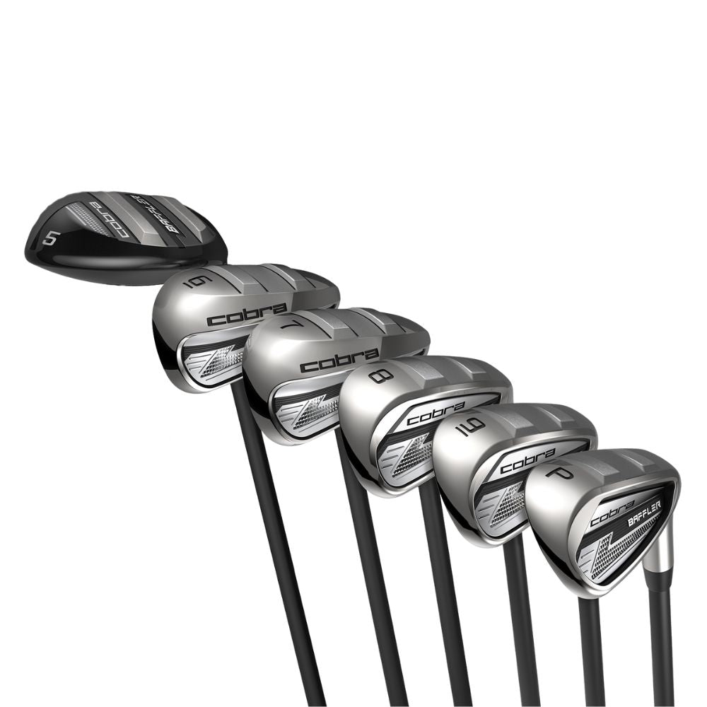 Cobra Golf Baffler Combo Irons Set 5H 6-PW Stiff Flex Ultralite Right Hand