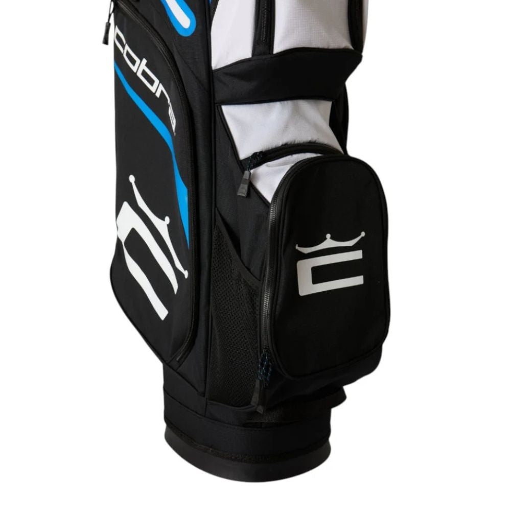 Cobra Signature Golf Cart Bag - Black / White / Vivid Blue