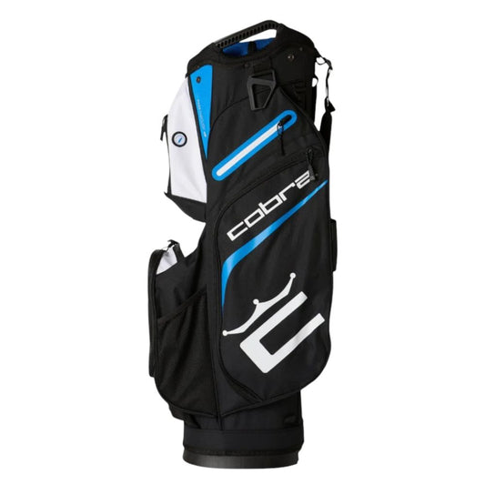 Cobra Signature Golf Cart Bag - Black / White / Vivid Blue Black / White / Vivid Blue
