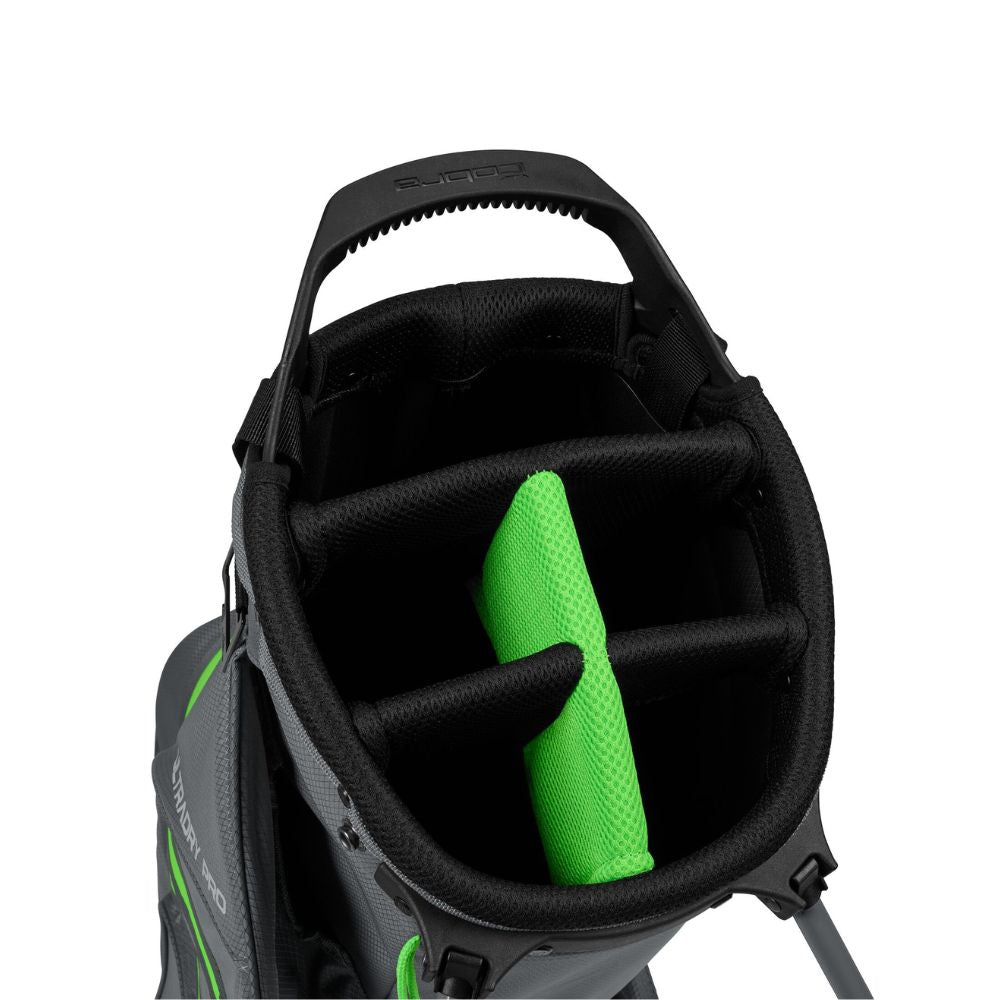 Cobra Ultradry Pro Golf Stand Bag - Quiet Shade / Green Gecko
