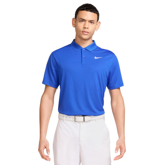 Nike Dri-FIT Victory Solid Golf Polo Shirt 2025 - DH0822-480 Game Royal / White 480 M