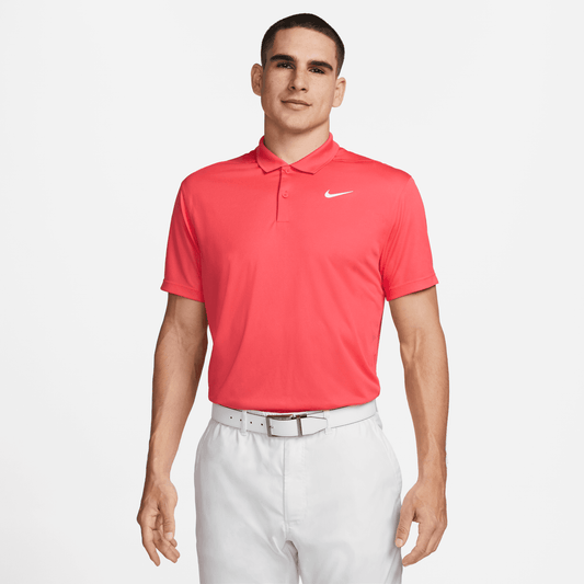Nike Golf Dri-Fit Victory Solid Polo Shirt DH0822 Orange/White 850 M 