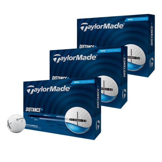 TaylorMade Distance+ Golf Balls 2025 - White - 3 for 2 Offer White
