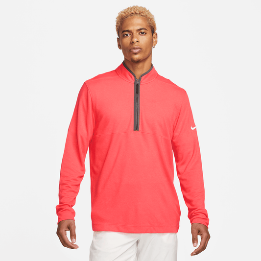 Nike Golf Victory 1/2 Zip Pullover Top DJ5474 Orange/Smoke Grey/White 850 M 