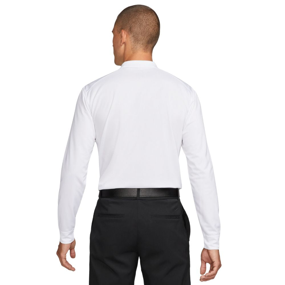 Nike Dri-FIT Victory Solid Long Sleeve Golf Polo Shirt 2025 - DN2344-100