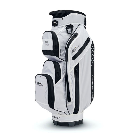 PowaKaddy Dri Tech Golf Cart Bag 2024 - White Black White / Black  