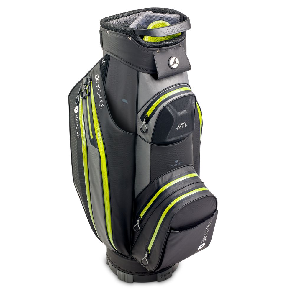 Motocaddy Dry Series Deluxe Golf Cart Bag - Charcoal Lime