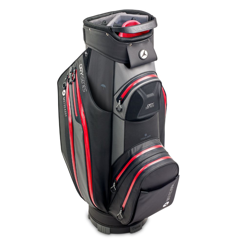 Motocaddy Dry Series Deluxe Golf Cart Bag - Charcoal Red