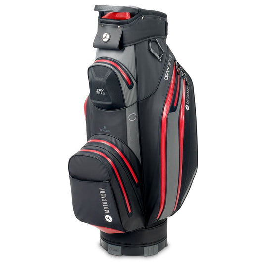 Motocaddy Dry Series Deluxe Golf Cart Bag - Charcoal Red Charcoal/Red