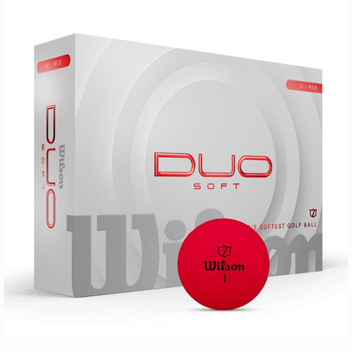 Wilson Golf Duo Soft Golf Balls - Red Red
