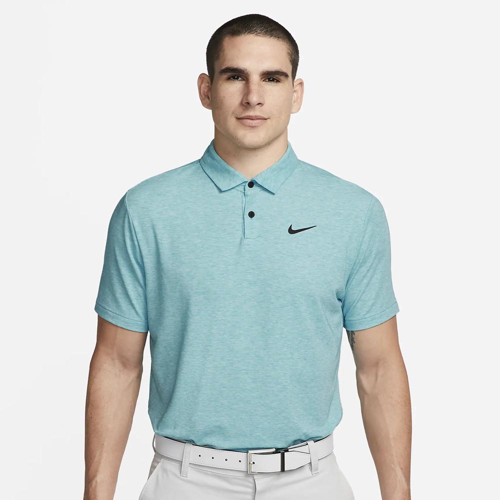 Nike Dri-FIT Tour Men's Golf Polo Shirt DV3123 Teal Nebula/Black 367 S 