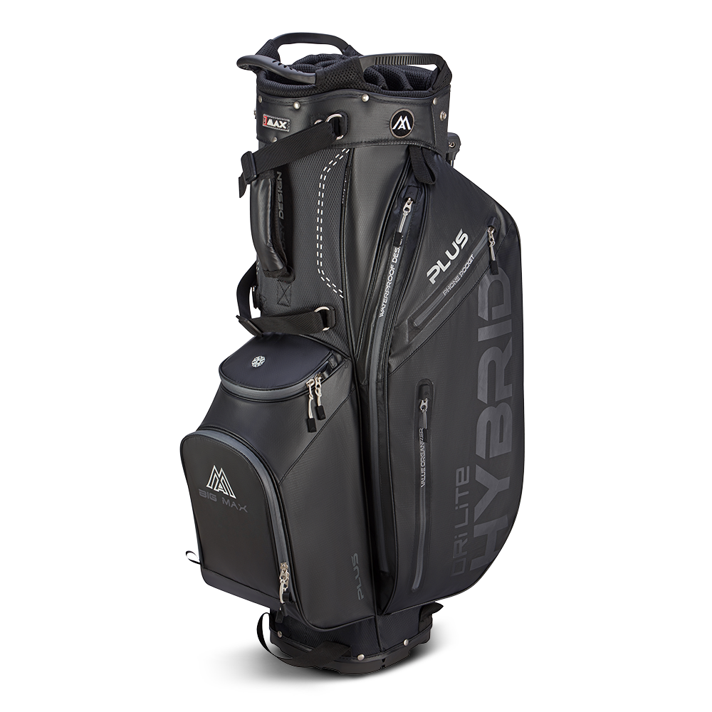 Big Max Dri Lite Hybrid Plus Golf Stand Bag - Black