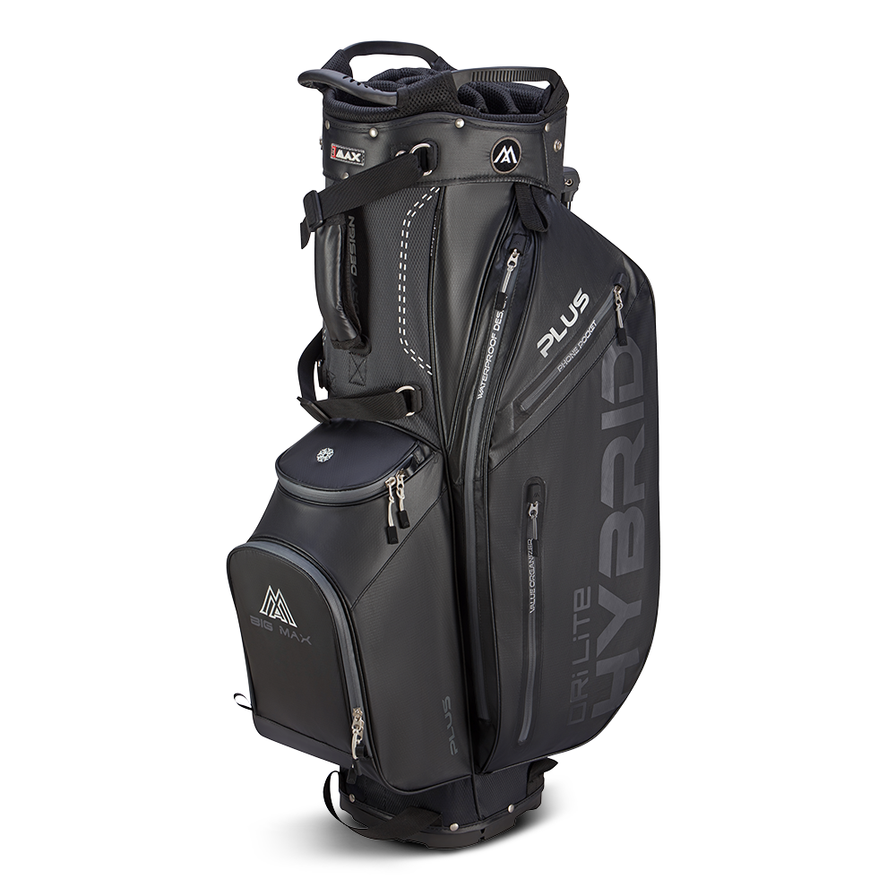 Big Max Dri Lite Hybrid Plus Golf Stand Bag 2024 - Black   