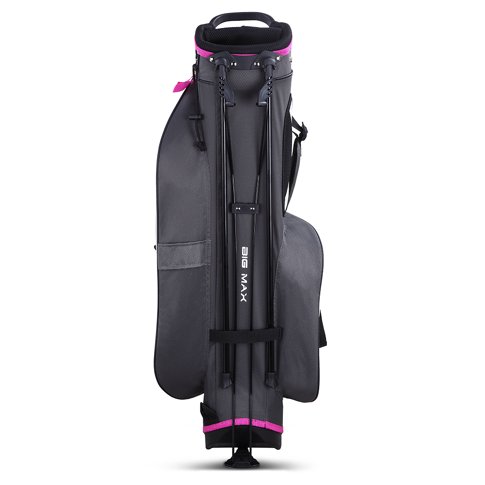 Big Max Dri Lite Seven G Golf Stand Bag - Charcoal Silver Fucsia