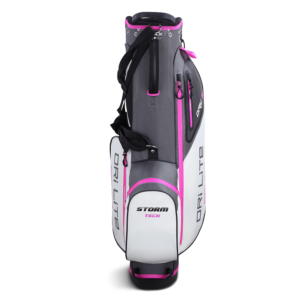 Big Max Dri Lite Seven G Golf Stand Bag - Charcoal Silver Fucsia