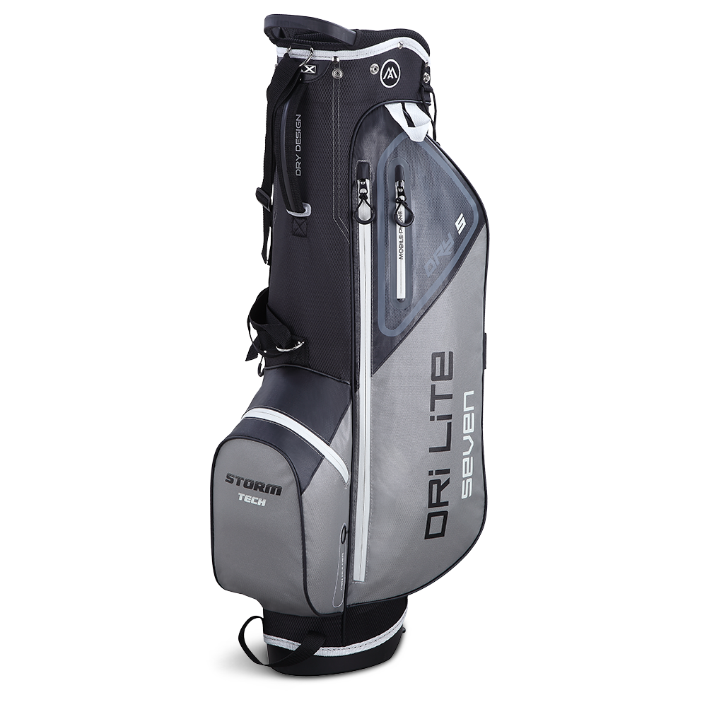 Big Max Dri Lite Seven G Golf Stand Bag - Black Grey