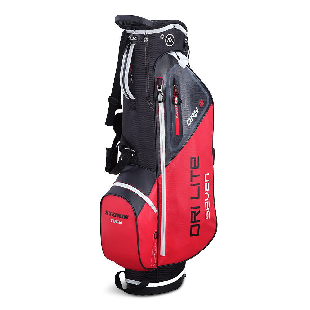 Big Max Dri Lite Seven G Golf Stand Bag - Red Black