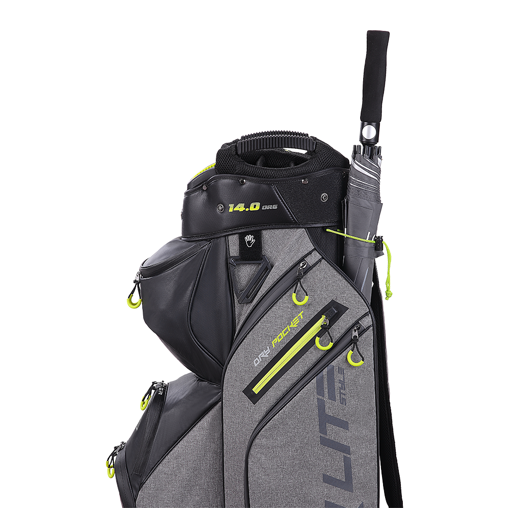 Big Max Dri Lite Style Golf Cart Bag 2024 - Storm Charcoal Black Lime   