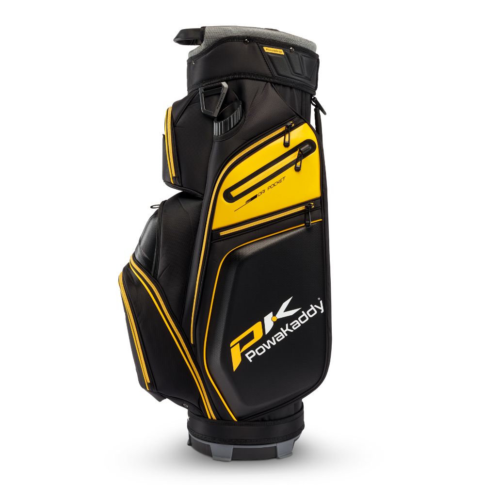 Powakaddy Edge Golf Cart Bag 2025 - Black / Yellow