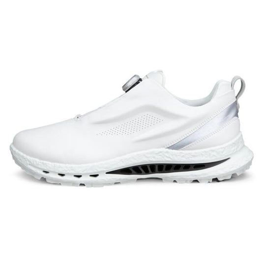 Ecco Biom C5 BOA Premium Men's Spikless Golf Shoe 2026 - 132634-54510 White / Buffed Silver 54510 EU42 UK8-8.5