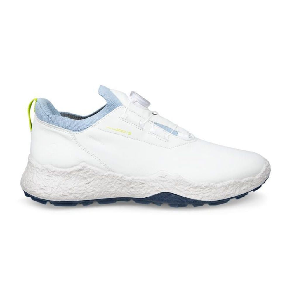 Ecco Biom H5 BOA Leather Men's Spikeless Golf Shoes 2026 - 138074-51843 White / Dusty Blue 51843 EU42 UK8-8.5