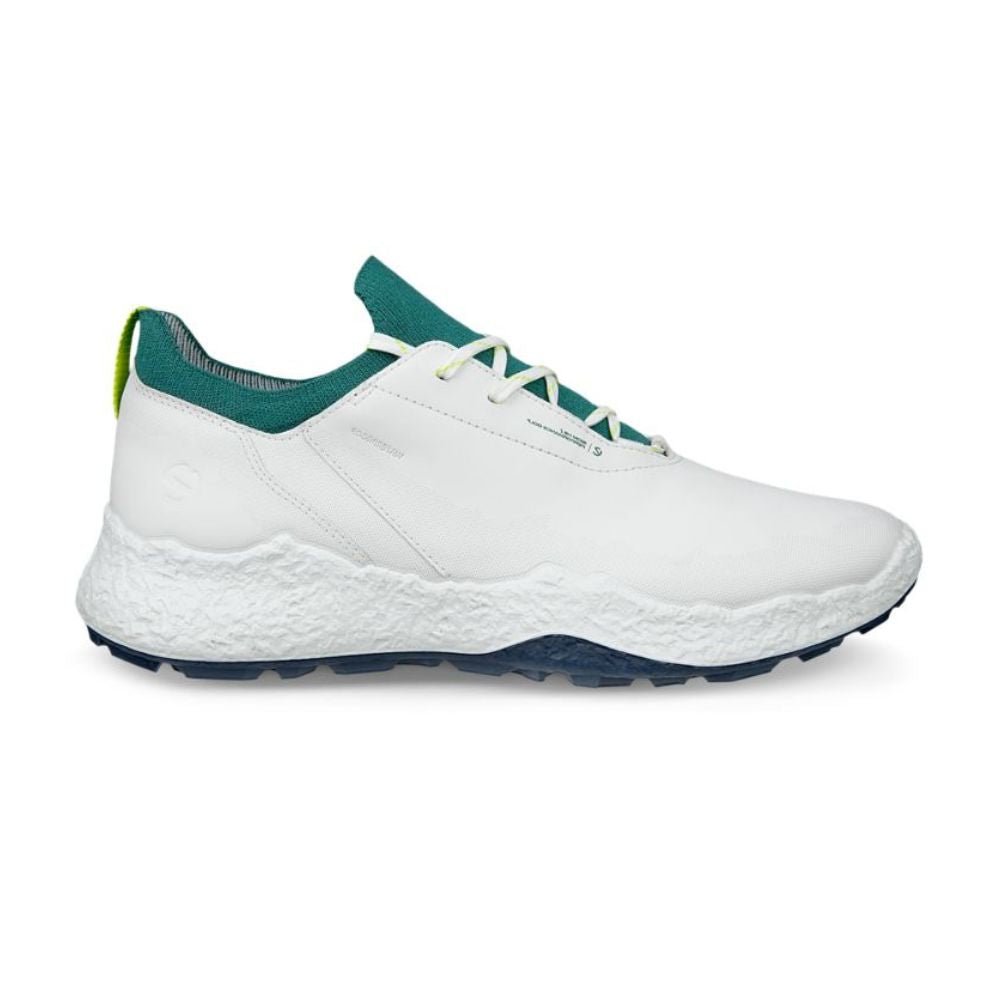 Ecco Biom H5 Leather Men's Spikeless Golf Shoes 2026 - 138064-61475 White / Bay Green 61475 EU42 UK8-8.5