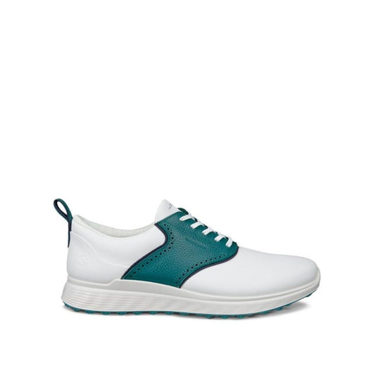 Ecco S-Casual Saddle Men's Spikeless Golf Shoes - 102854-61475 White / Bay Green 61475 EU41 UK7.5