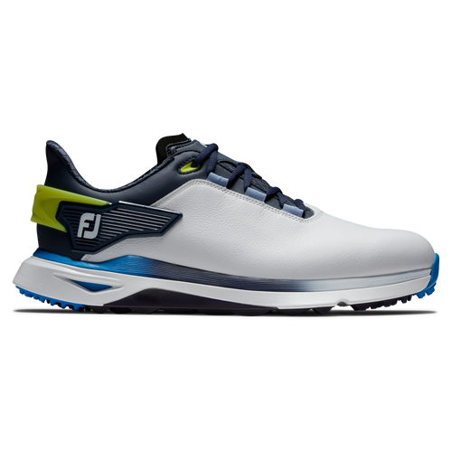 FootJoy Pro SLX Mens Spikeless Golf Shoes 56914 - Wide Fit White / Navy Blue 56914W Wide Fit 7