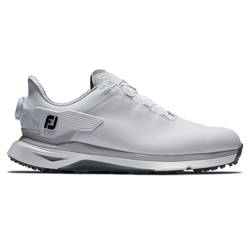 FootJoy Pro SLX Boa Mens Spikeless Golf Shoes 56915 White / White / Grey 8 
