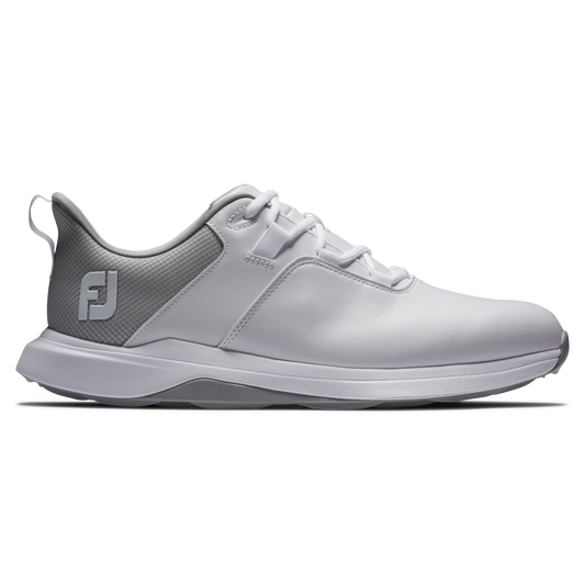 FootJoy ProLite Mens Spikeless Golf Shoes 56924 White / Grey / Light Grey 56924M 8 