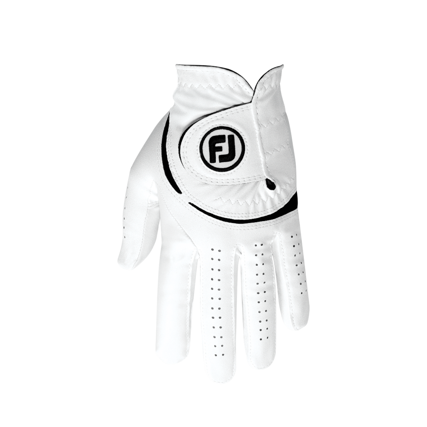 FootJoy WeatherSof Golf Glove 66161 - Right Hand White / Black S Right Hand (Left Handed Golfer)