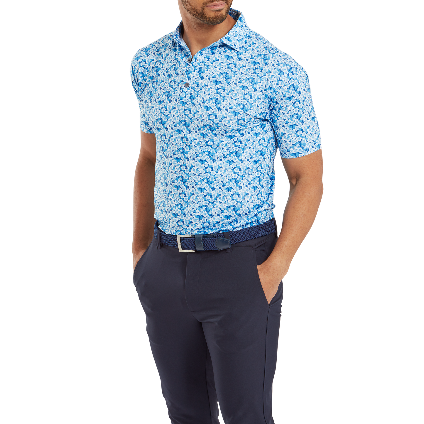 FootJoy Golf Primrose Print Lisle Polo Shirt 81567   