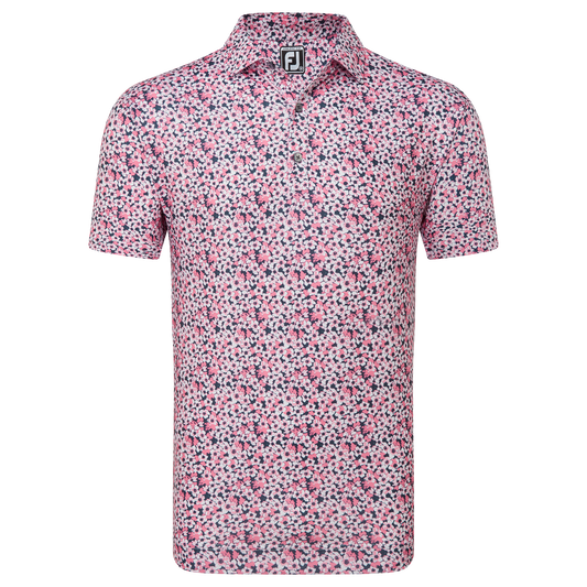 FootJoy Golf Primrose Print Lisle Polo Shirt 81568   