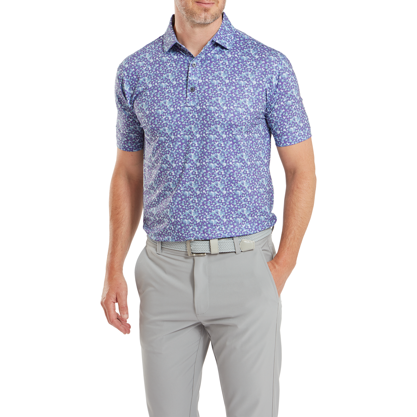 FootJoy Golf Primrose Print Lisle Polo Shirt 81569   