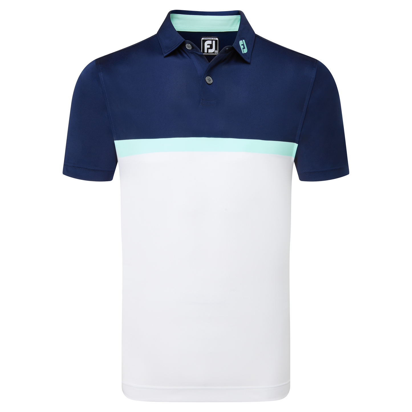 FootJoy Golf Colour Block Polo Shirt 81613 White M 