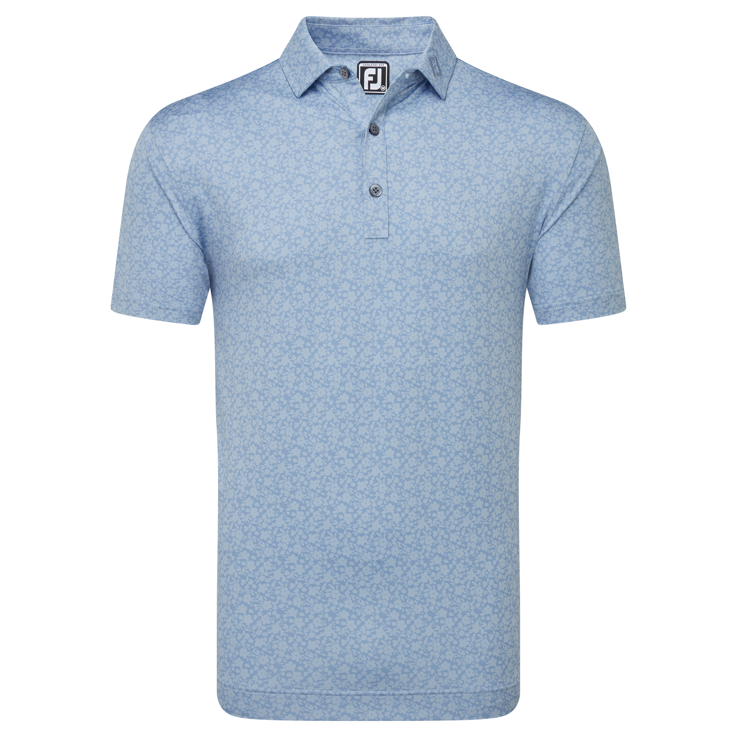 FootJoy Golf Painted Floral Polo Shirt 81618 Storm M 