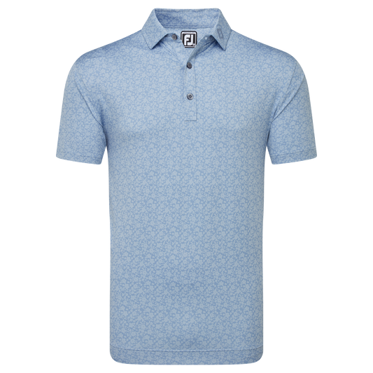 FootJoy Golf Painted Floral Polo Shirt 81618 Storm M 