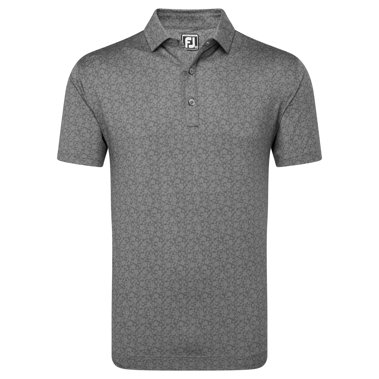 FootJoy Golf Painted Floral Polo Shirt 81622 Gravel M 