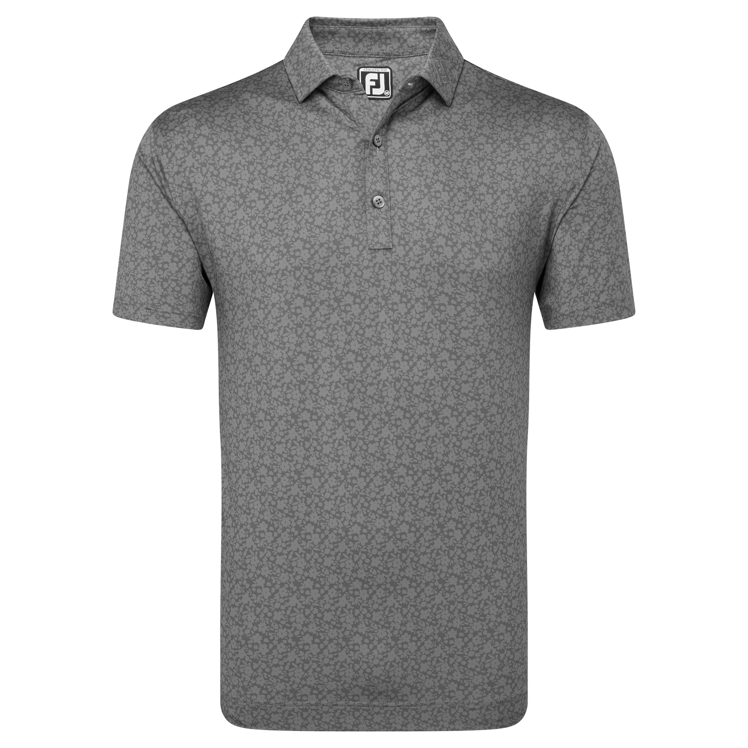 FootJoy Golf Painted Floral Polo Shirt 81622 Gravel M 