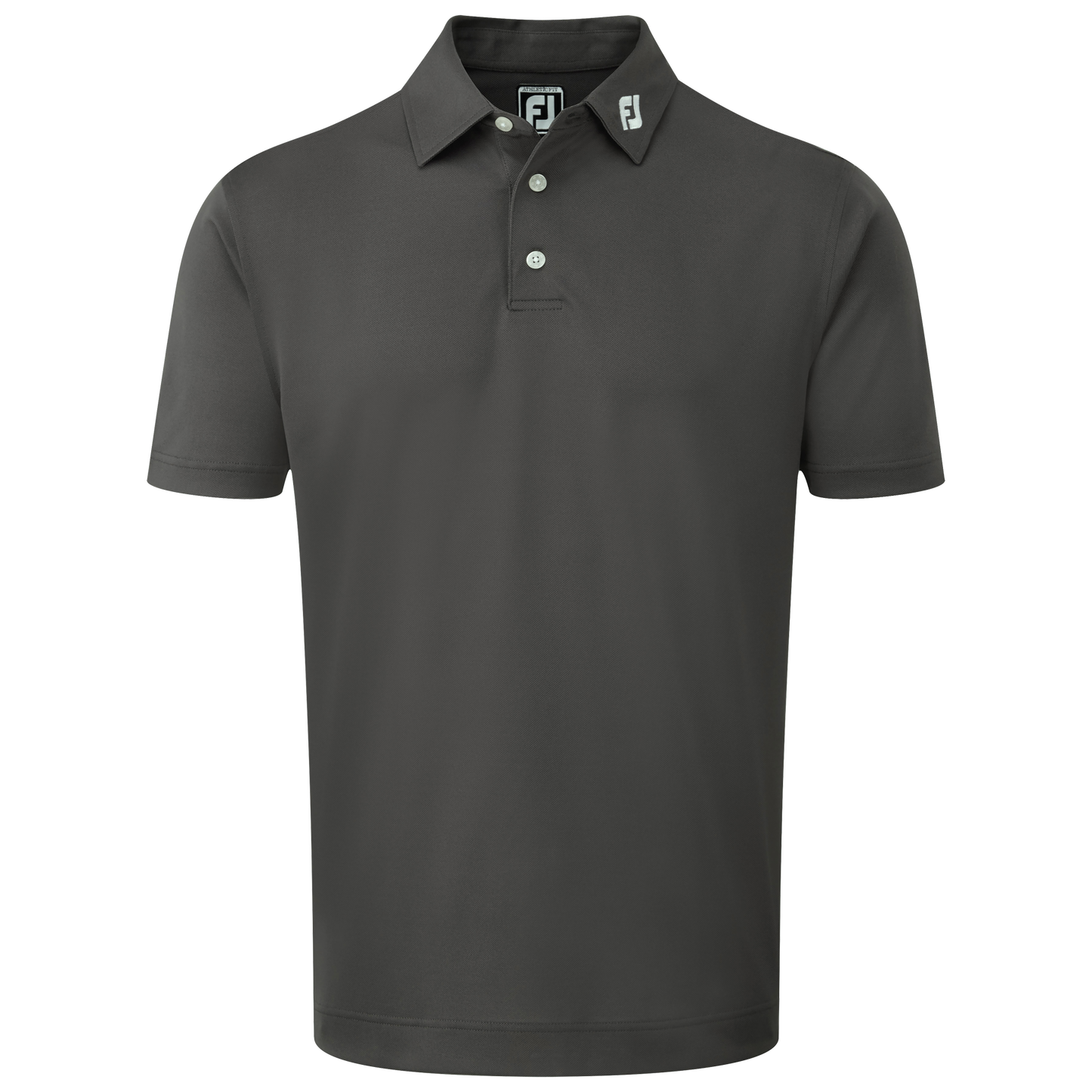 Footjoy Golf Stretch Pique Polo Shirt Charcoal S 
