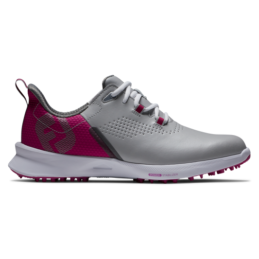 FootJoy Fuel Ladies Spikeless Golf Shoes 92599 Grey / Berry 4 