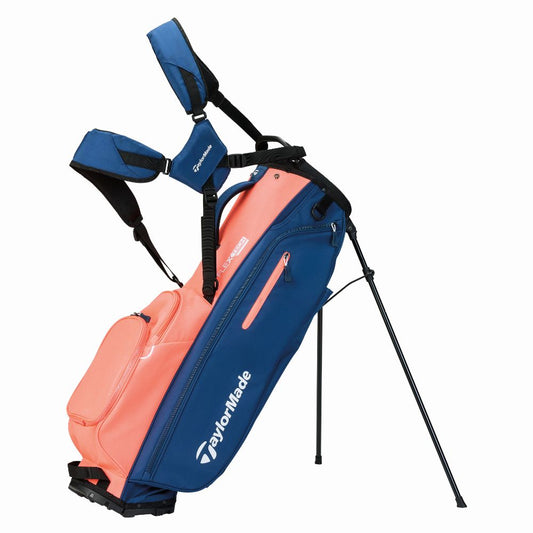 TaylorMade FlexTech Golf Stand Bag 2025 - Coral / Navy Coral / Navy